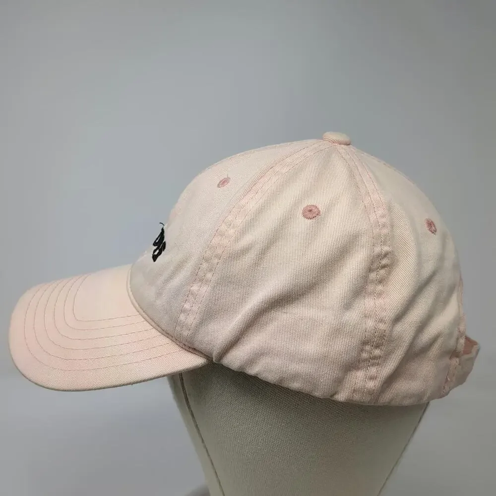 Aeropostale Baseball Cap Pink One Size Log Off Embroidered Cotton Slideback Hat